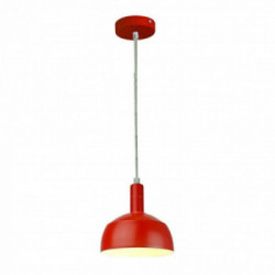 Plastic Pendant Lamp Holder E27 With Slide Aluminum Shade Red