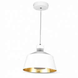 7W LED Pendant Light (Acrylic) - White Lamp Shade 250*190mm 3000K
