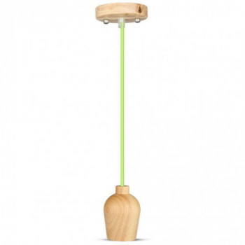 Wooden Pendant Light Green...