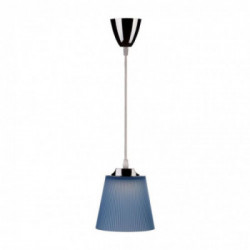 5W Pendant Light Chrome Body + Blue Shade 4000K
