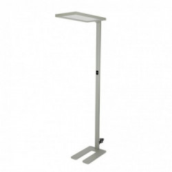 80W LED Floor Lamp Touch Dimming Silver 4000K
