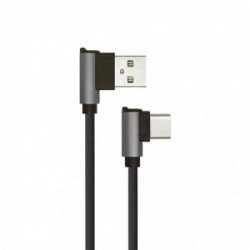 1 M Type C USB Cable Black - Diamond Series