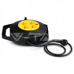 V-TAC VT-6002 prolunghe e multiple 10 m 4 presa(e) AC Interno/esterno Nero