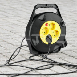 V-TAC VT-6002 prolunghe e multiple 10 m 4 presa(e) AC Interno/esterno Nero