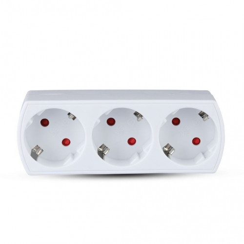 3 Outlet Power Adapter With Earth Contact 16A...