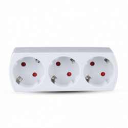 3 Outlet Power Adapter With Earth Contact 16A 250V ( Label + Polybag With Headcard )