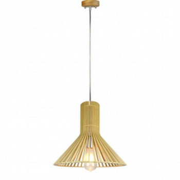Wooden Pendant Light With...