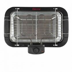 Girmi BQ11 2000 W Barbecue Elettrico Da tavolo Nero, Acciaio inossidabile