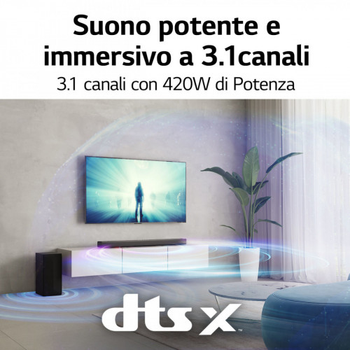 LG Soundbar S65Q Soundbar 420W 3.1 canali,...