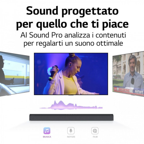 LG Soundbar S65Q Soundbar 420W 3.1 canali,...