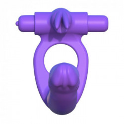 Fantasy C Ringz Silicone Double Penetrator - Vibratore per Coppie, Impermeabile, Splashproof, Richiede Batterie