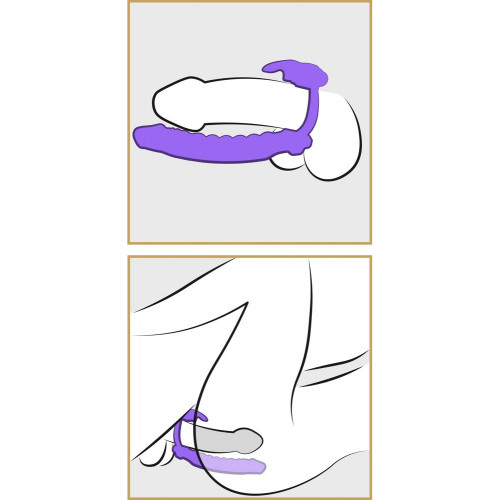 Fantasy C Ringz Silicone Double Penetrator -...