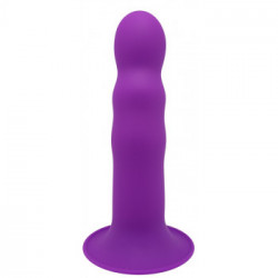 Adrien Lastic Hitsens 3 - Dildo Flessibile in Siicone, Viola, Lunghezza Totale 18,2 cm, Ø 4,1 cm