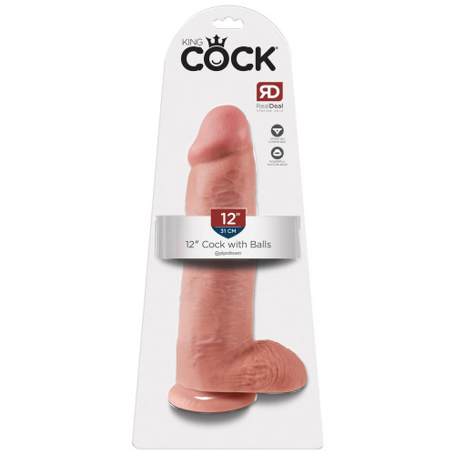 King Cock 12 With Balls - Dildo Realistico con...