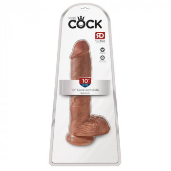 King Cock 10 With Balls -...