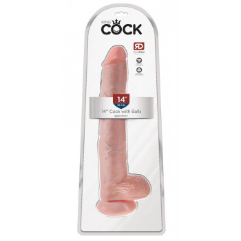 King Cock 14 With Balls -...