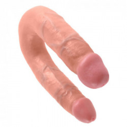 King Cock Double Trouble - Dildo Realistico Doppio, 33,5 cm Ø 3,3 cm