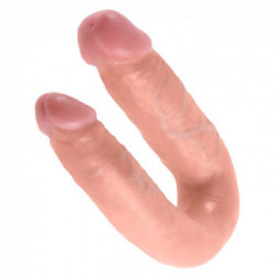 King Cock Double Trouble - Dildo Realistico Doppio, 33,5 cm Ø 3,3 cm