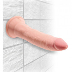King Cock Plus 7 Triple Density Cock - Dildo Realistico con Ventosa, 17,8 cm, Ø 3,8 cm