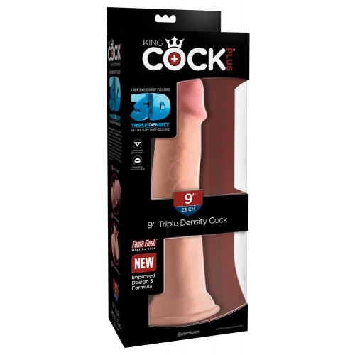 King Cock Plus 9 Triple Density Cock - Dildo...