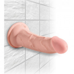 King Cock Plus 5 Triple Density Cock - Dildo Realistico con Ventosa, 12,7 cm, Ø 4,1 cm