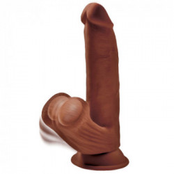 King Cock Plus Triple Density Cock with Swinging Balls - Dildo Realistico con Testicoli e Ventosa, 17,8 cm, Ø 5,2 cm.
