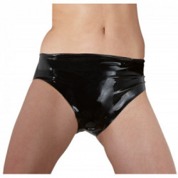 Late X Briefs Dildo XL - Slip in Latex con Dildo Interno, Taglia XL