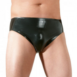 Late X Men's Briefs XL - Slip in Latex per Uomo con Dildo Anale Interno, Taglia XL