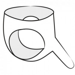 Late X Briefs Black S-L - Slip In Latex con Dildo, Taglia S-L