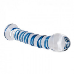 You2Toys Arts Clair Bleu Glass - Dildo in Vetro, 16,5 cm, Ø da 2,5 a 3,5 cm