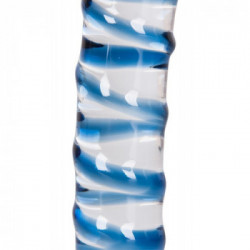 You2Toys Arts Clair Bleu Glass - Dildo in Vetro, 16,5 cm, Ø da 2,5 a 3,5 cm