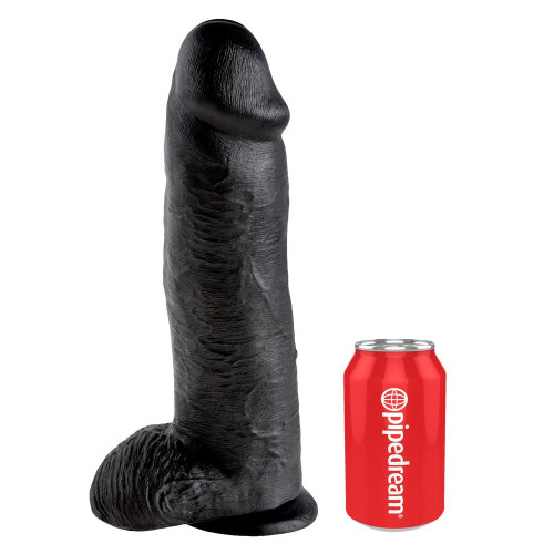 King Cock 12 With Balls Black - Dildo...