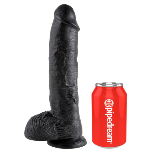 King Cock 10 With Balls Black - Dildo...