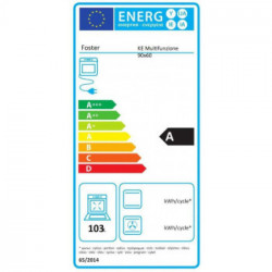 Foster 7126 047 - Forno Multifunzione da Incasso KE, Inox Spazzolato, 103 litri, 90x60 cm, A