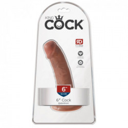 King Cock 6 - Dildo Realistico con Ventosa, 17 cm , Ø 4,3 cm