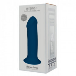 Adrien Lastic Hitsens 1 - Dildo in Silicone, Flessibile, Blu, Lunghezza Totale 18 cm, Ø 5 cm