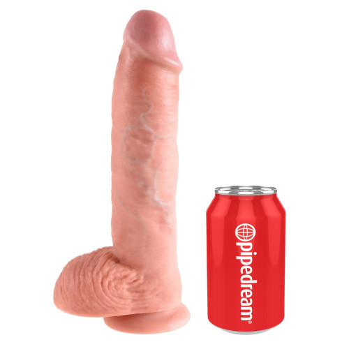 King Cock 10 Whit Balls - Dildo Realistico con...