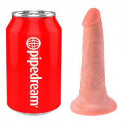 King Cock 5 - Dildo Realistico con Ventosa, Flessibilie, Lunghezza Totale 14 cm, Ø 3,8 cm