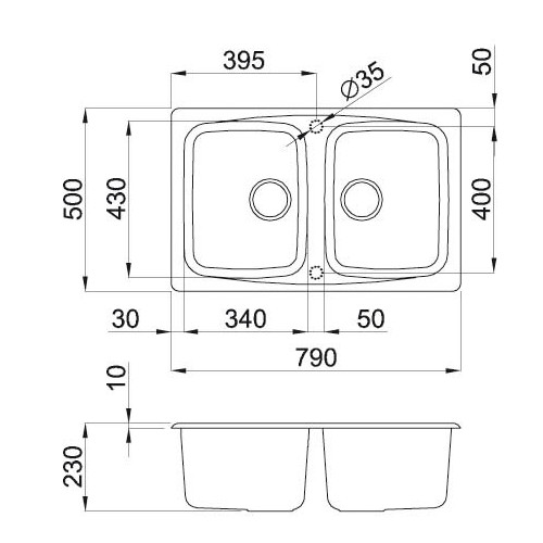Elleci Master 350 LGM35062 - Lavello, Bianco...