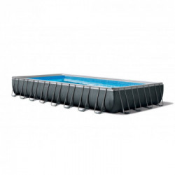 Intex 26356NP Ultra Frame - Piscina Fuori Terra, 549x274x132 cm con Pompa a Sabbia, Scaletta Doppia, Telo Base e Copertura