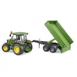 Bruder 02106 - Trattore John Deere 5115M con Rimorchio