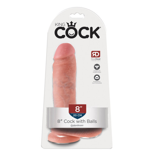 King Cock 8 With Balls - Dildo Realistico con...