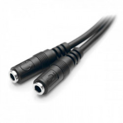 StarTech.com Cavo Sdoppiatore per Cuffie 3.5mm - Adattatore per Auricolare da 3.5mm Maschio a 2 Femmine
