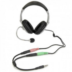 StarTech.com Cavo Sdoppiatore per Cuffie 3.5mm - Adattatore per Auricolare da 3.5mm Maschio a 2 Femmine