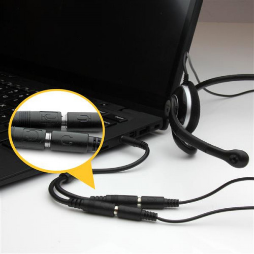 StarTech.com Cavo Sdoppiatore per Cuffie 3.5mm...