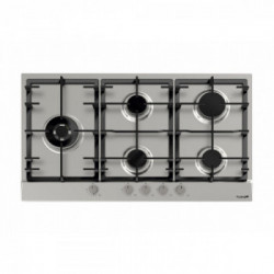 Foster 7016 032 - Piano Cottura a Gas, 5 Fuochi, 86 cm, Acciaio Inox