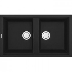 Elleci LGB45040 - Lavello best 450, 86x51, 2V, nero