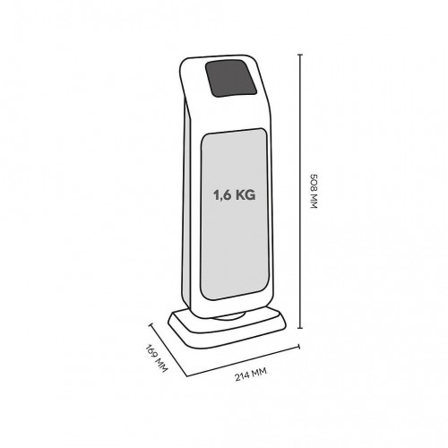 Argo Mood - Termoventilatore ceramico, 2000 W