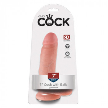 King Cock 7 With Balls -...