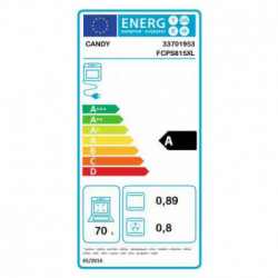 Candy FCPS815XL - Forno Elettrico da Incasso, 70 Litri, Inox, Classe A